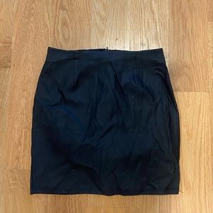 Mini Leather Skirt